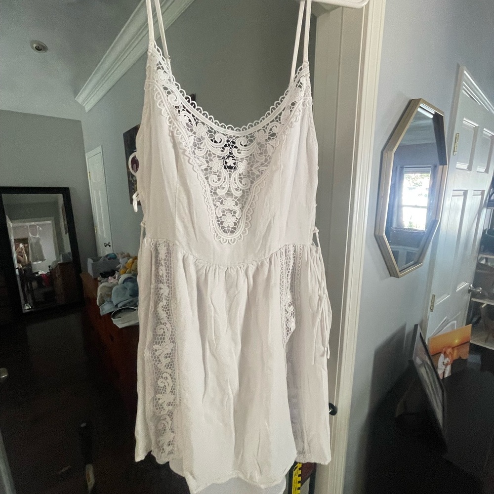 Forever 21 White Lace Mini Dress
